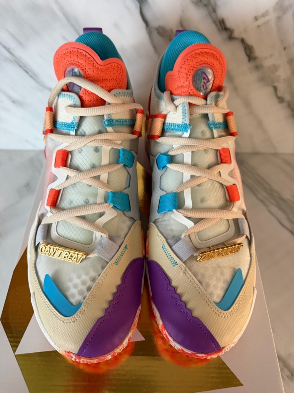 NEVER BEEN WORN- Jordan Why Not .5 Sail/Purple Nebula-Canellia